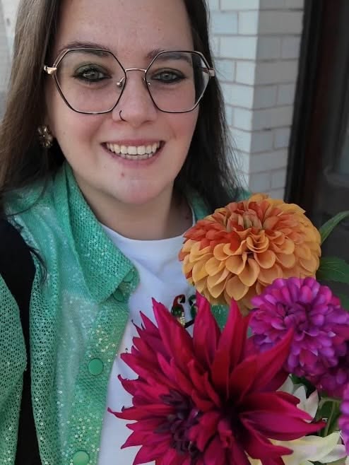 De dahlia, haar favoriete bloem