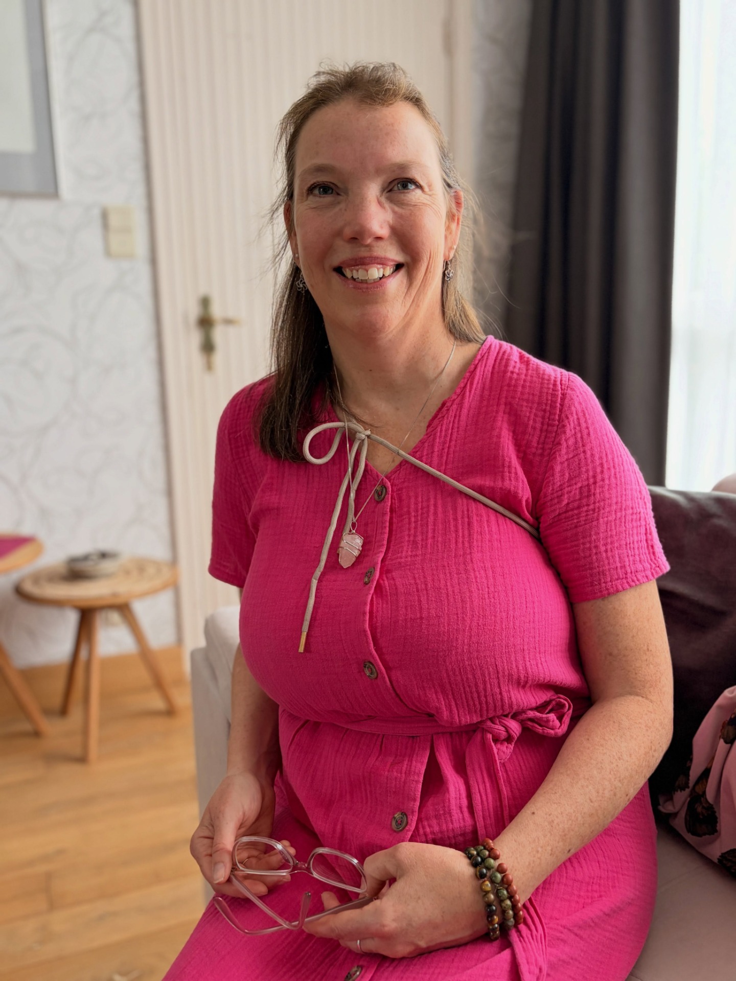 Inge Vromant, natuurcoach en bosbadgids bij Art de Lune en Fleur de Lune