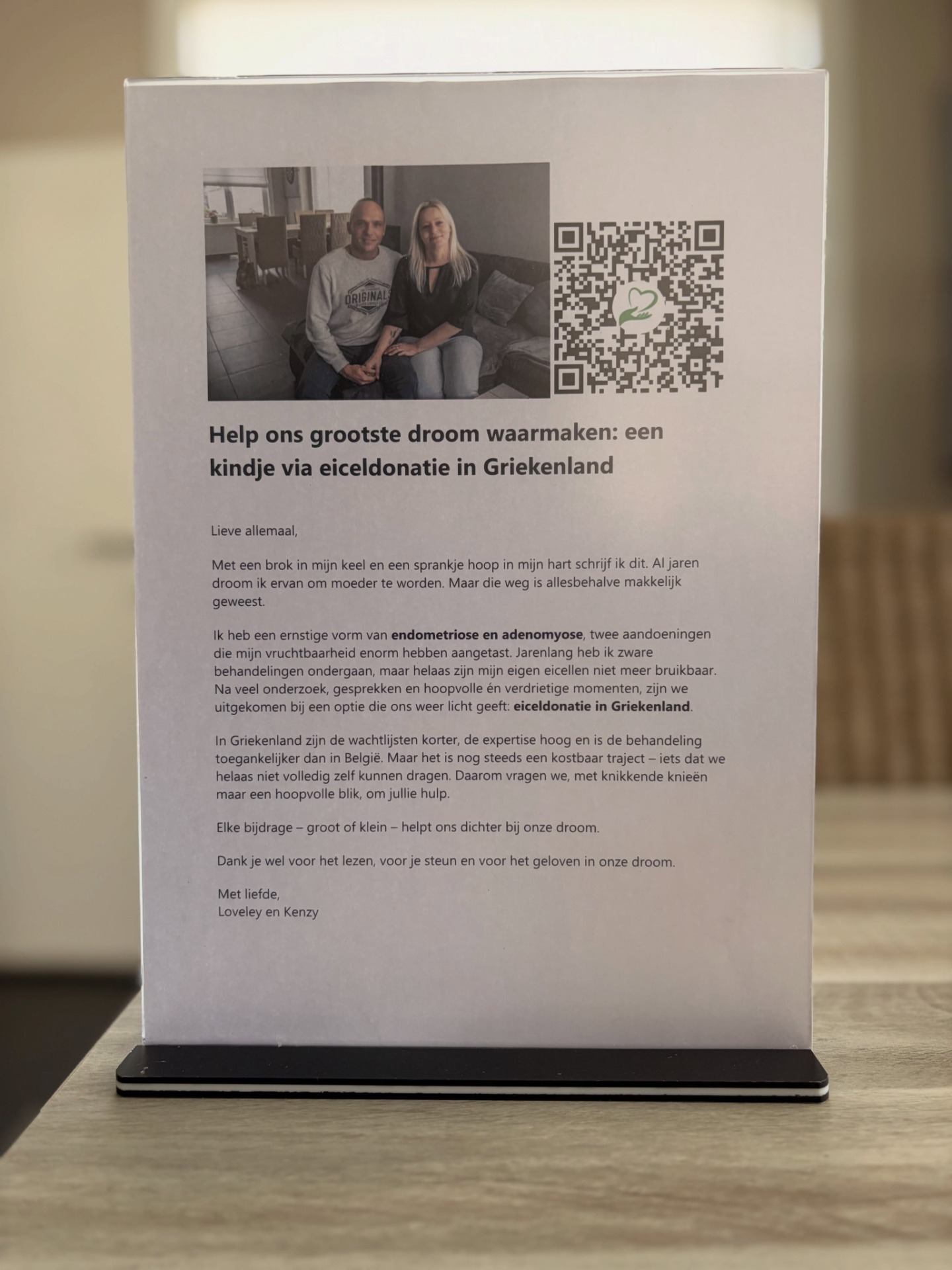 Crowdfunding eiceldonatie Loveley Deswarte